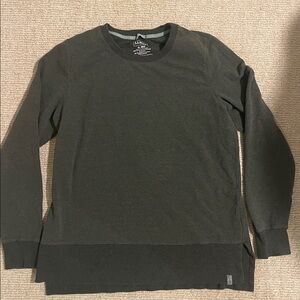 L.L.Bean Women's Pullover Sweatshirt Top Green Long Sleeve Casual Size XL